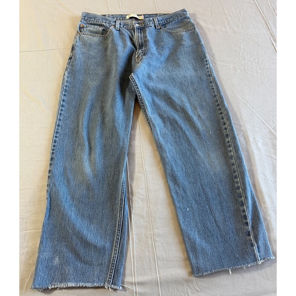 Levi's Men 550 Relaxed Fit Jeans 38X34 (actual‎ 36x28) Straight Leg Blue Baggy - Picture 1 of 16